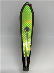 <b>#250 Gator KingspoonÂ® Black Nickel - Chartreuse Tape </b>