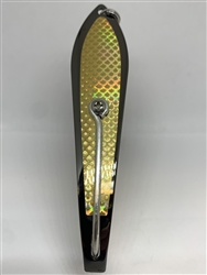 <b>#250 Gator KingspoonÂ® Black Nickel - Gold Tape </b>