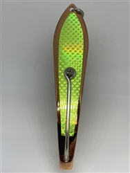 <b>#250 Gator KingspoonÂ® Copper - Chartreuse Tape</b>