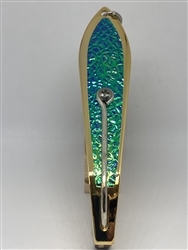 <b>#250 Gator KingspoonÂ® Gold - Bluegreen Ice Tape </b>