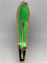 <b>#250 Gator KingspoonÂ® Gold - Lime Green Tape </b>