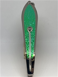 b>#250 Gator KingspoonÂ® Silver - Green Ice Tape </b>