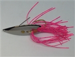 <b>1/4 oz. Chrome Weedless Spoon - Pink Skirt Trailer</b>