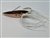 <b>1/4 oz. Copper Gator Weedless Spoon - White Skirt Trailer.</b>