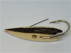 <b>1/4 oz. Gold Gator Weedless Spoon</b>