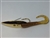<b>1/4 oz. Gold Gator Weedless Spoon - Root Beer Worm Trailer.</b>
