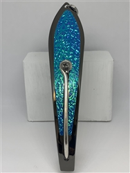 #350 Gator KingspoonÂ® Black Nickel - Blue Ice Tape