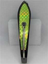 #350 Gator KingspoonÂ® Black Nickel - Chartreuse Tape