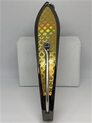 #350 Gator KingspoonÂ® Black Nickel - Gold Tape