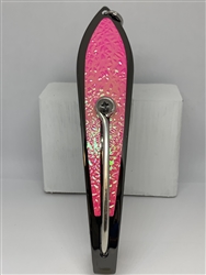 #350 Gator KingspoonÂ® Black Nickel - Pink Ice Tape