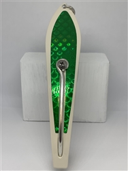 #350 Gator KingspoonÂ® Bone Powder Coat - Emerald  Tape