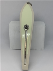 #350 Gator KingspoonÂ® Bone Powder Coat - Glow Tape
