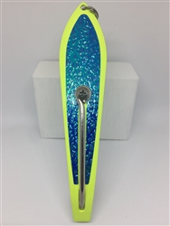 #350 Gator Kingspoon&#174; Chartreuse Powder Coat - Blue Ice tape