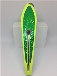 #350 Gator KingspoonÂ® Chartreuse Powder Coat - Green Ice Tape