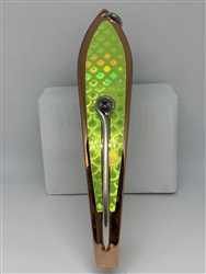 <b>#350 Gator KingspoonÂ® Copper - Chartreuse Tape </b>