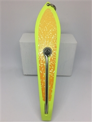 #350 Gator KingspoonÂ® Chartreuse Powder Coat - Yellow Ice Tape