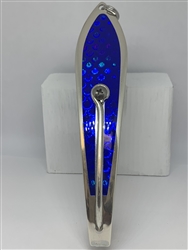 <b>#350 Gator KingspoonÂ® Matte Silver - Blue Tape</b>