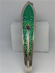 <b>#350 Gator KingspoonÂ® Matte Silver - Bluegreen Ice Tape</b>