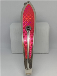 <b>#350 Gator KingspoonÂ® Matte Silver - Pink Tape</b>