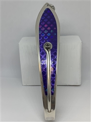 <b>#350 Gator KingspoonÂ® Matte Silver - Purple Tape</b>