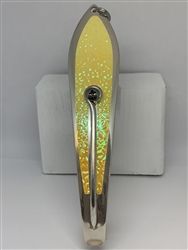 <b>#350 Gator KingspoonÂ® Matte Silver - Yellow Ice Tape</b>