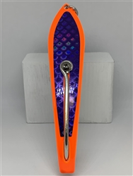 #350 Gator KingspoonÂ® Orange Powder Coat - Purple Tape