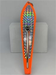 #350 Gator KingspoonÂ® Orange Powder Coat - Silver Tape