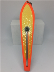 #350 Gator KingspoonÂ® Orange Powder Coat - Yellow Ice Tape