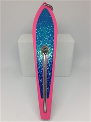 #350 Gator KingspoonÂ® Pink Powder Coat - Blue Ice Tape