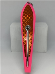 #350 Gator KingspoonÂ® Pink Powder Coat - Copper Tone Tape