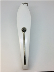 <b>#350 Gator KingspoonÂ® Pearl White Powder Coat - Plain</b>