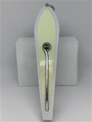 #350 Gator KingspoonÂ® Pearl White Powder Coat - Glow Tape