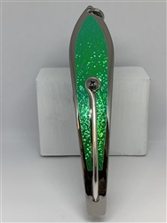 #350 Gator KingspoonÂ® Silver - Green Ice Tape
