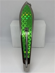 <b>#350 Gator KingspoonÂ® Silver - Lime Green </b>