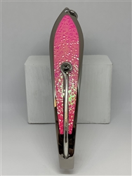 <b>#350 Gator KingspoonÂ® Silver - Pink Ice Tape</b>