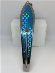 #350 Gator KingspoonÂ® Silver - Sky Blue Tape