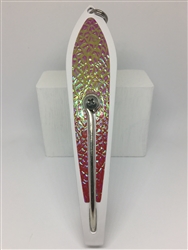 #350 Gator KingspoonÂ® White Powder Coat - Crimson Ice Tape