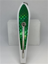 #350 Gator KingspoonÂ® White Powder Coat - Emerald Tape
