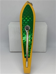 <b>#350 Gator KingspoonÂ® Yellow Powder Coat - Emerald Tape</b>