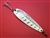 3 1/2 oz. White Powder Stainless Gator Casting Spoon with Silver Tape - Treble Hook