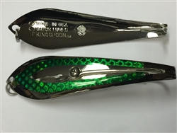 <b>#400 Gator Silver KingspoonÂ® - Emerald Tape</b>