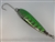 <b> 4 oz. Silver Gator Casting Spoon with Lime Green Tape - J Hook</b>