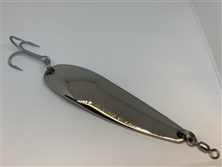 4 oz. Gator Silver Plain Casting Spoon - Treble Hook