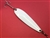 <b> 4 oz. White Powder Coat Gator Casting Spoon - Treble Hook</b>