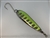 <b> 5 oz. Silver Gator Casting Spoon with Chartreuse Tape - J Hook</b>