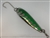 <b> 5 oz. Silver Gator Casting Spoon with Emerald Tape - J Hook</b>