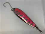 <b> 5 oz. Silver Gator Casting Spoon with Pink Tape - J Hook</b>