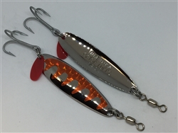1/2 oz. Silver Gator Casting Spoon with Copper Tone Tape