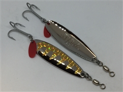 1/2 oz. Silver Gator Casting Spoon with Gold Tape