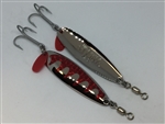 1/2 oz. Silver Gator Casting Spoon with Red Tape
